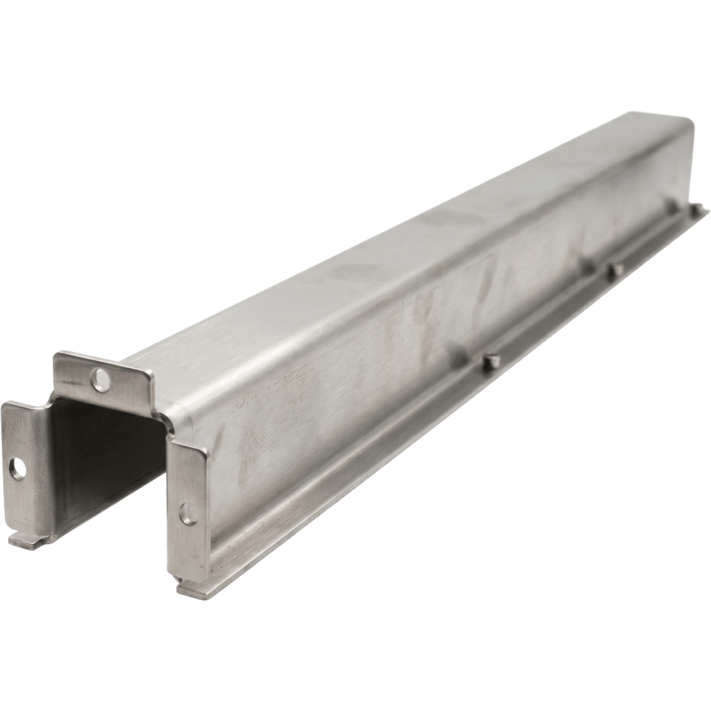 CNC machined metal components with precision milled features, made by SendCutBend